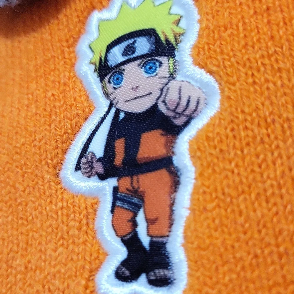 Bioworld Naruto Shippuden Cuffed Beanie Hat with Pom and Gloves Combo